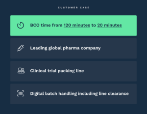 Line clearance customer case